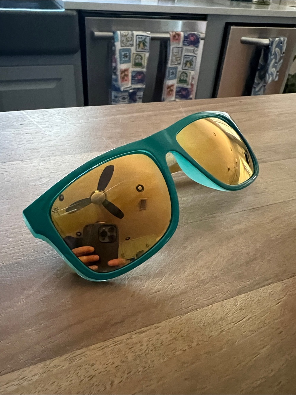 Knockaround Joshua Tree Sunglasses limited edition teal gold